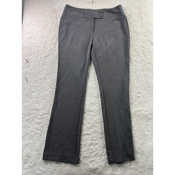 APT 9 Pants Womens 10 Gray Modern Fit Straight Leg Work Office Career Stretch - Picture 1 of 12